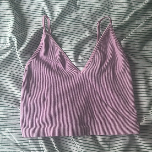 Pink cropped tank - Picture 1 of 2